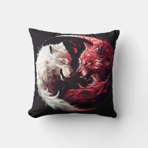 Licht Schatten Wolf Geist Tier Fantasy Kissen