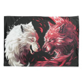 Licht Schatten Wolf Geist Tier Fantasy Kissenbezug (Rückseite)