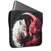 Licht Schatten Wolf Geist Tier Fantasy Laptopschutzhülle (Vorne Rechts)