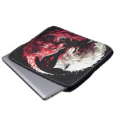 Licht Schatten Wolf Geist Tier Fantasy Laptopschutzhülle (Vorne Knopf)