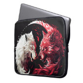 Licht Schatten Wolf Geist Tier Fantasy Laptopschutzhülle (Vorderseite Links)