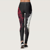 Licht Schatten Wolf Geist Tier Fantasy Leggings (Rückseite)