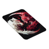 Licht Schatten Wolf Geist Tier Fantasy Magnet (Rechte Seite)