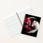 Licht Schatten Wolf Geist Tier Fantasy Notizblock (Innenseite)