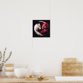 Licht Schatten Wolf Geist Tier Fantasy Poster (Küche)