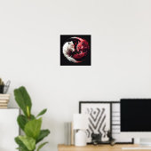 Licht Schatten Wolf Geist Tier Fantasy Poster (Heimbüro)