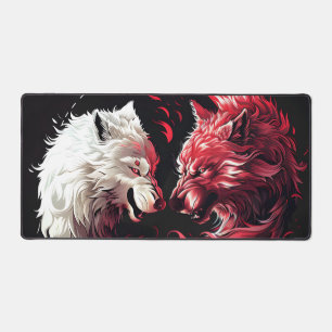 Licht Schatten Wolf Geist Tier Fantasy Schreibtischunterlage