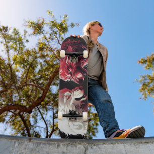 Licht Schatten Wolf Geist Tier Fantasy Skateboard