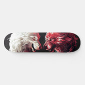 Licht Schatten Wolf Geist Tier Fantasy Skateboard (Horizontal)