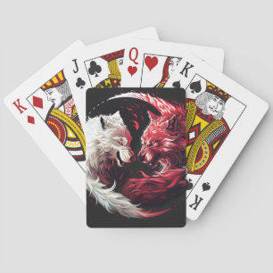 Licht Schatten Wolf Geist Tier Fantasy Spielkarten