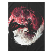 Licht Schatten Wolf Geist Tier Fantasy Tischdecke (Vorderseite)