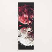 Licht Schatten Wolf Geist Tier Fantasy Yogamatte (Vorderseite)