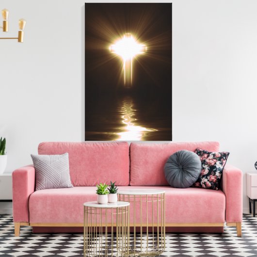 Licht sehen leinwanddruck (Insitu (Wohnzimmer))