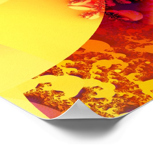 Licht strahlen poster (Ecke)