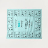 Licht Türkisfarben für Ihr Logo und den Hintergrun Wandteppich (Vorderseite (Horizontal))