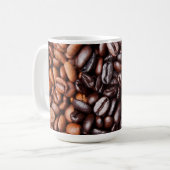 Licht u. dunkle Braten-Kaffeebohnen - Kaffeetasse (Vorderseite Links)
