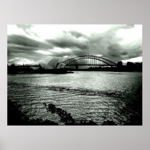 Licht über dem Hafen Poster