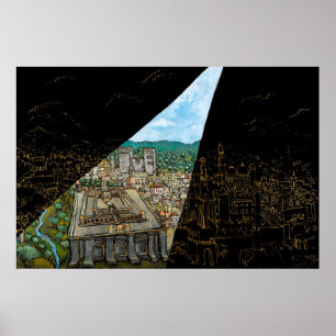 Licht über den Tempel, Jonathan Kis-Lev Poster