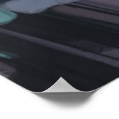 Licht und Blau Poster (Ecke)