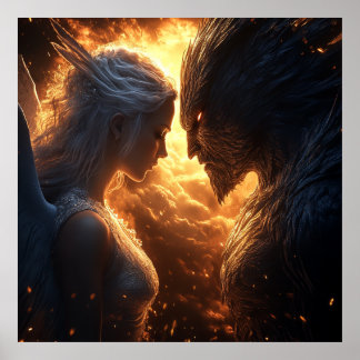 Licht und Dunkel - Dramatische Fantasie Poster