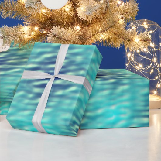 Licht und Dunkel-Pool-Wassermuster Geschenkpapier (Feiertage)