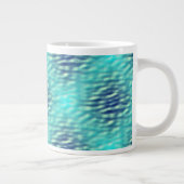Licht und Dunkel-Pool-Wassermuster Jumbo-Tasse (Rechts)