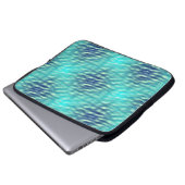 Licht und Dunkel-Pool-Wassermuster Laptopschutzhülle (Vorne Knopf)