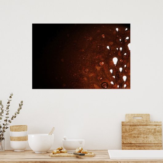 Licht und Dunkel Poster (Küche)