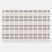 Licht und Dunkelblau Geschenkpapier Set (Vorderseite 3)