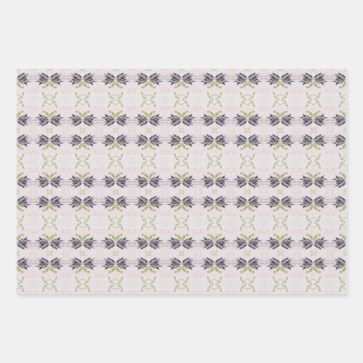 Licht und Dunkelblau Geschenkpapier Set (Vorderseite 3)