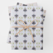 Licht und Dunkelblau Geschenkpapier Set (Beispiel)