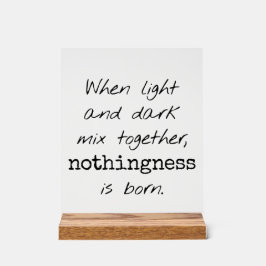 Licht- und dunkle Akrylsignatur Acrylschild