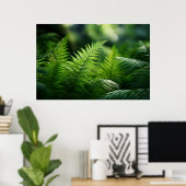 Licht und Farne  Poster (Heimbüro)