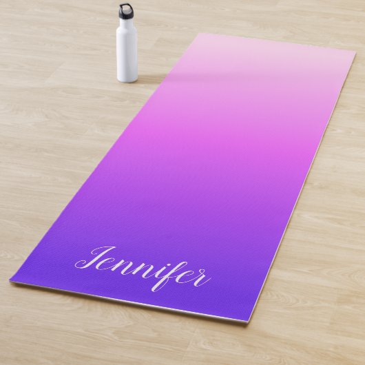 Licht- und Hitzepink Violette Personalisierte Ombr Yogamatte (Beispiel)