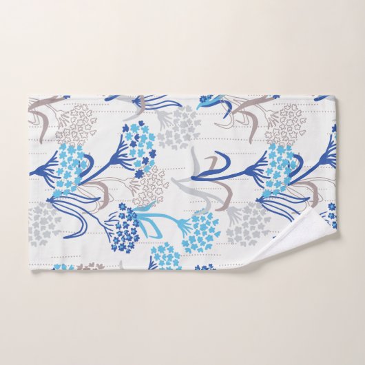 Licht und Luft-Hydrangea-Muster Badhandtuch Set (Handtuch)
