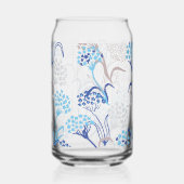 Licht und Luft-Hydrangea-Muster Dosenglas (Vorderseite)