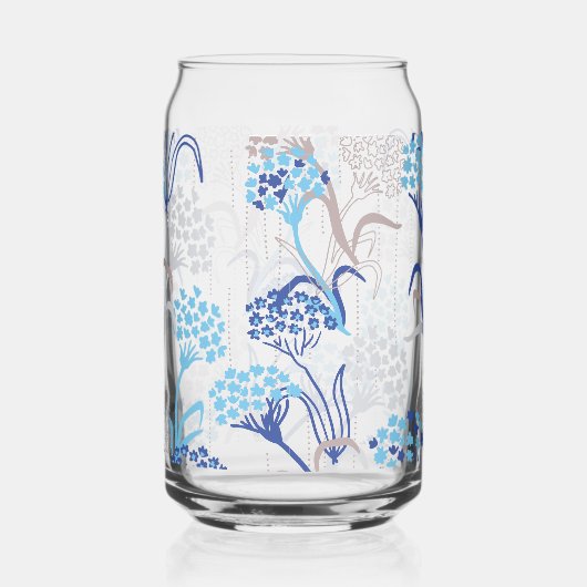 Licht und Luft-Hydrangea-Muster Dosenglas (Vorderseite)