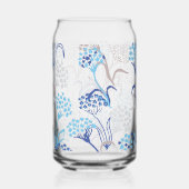 Licht und Luft-Hydrangea-Muster Dosenglas (Rückseite)