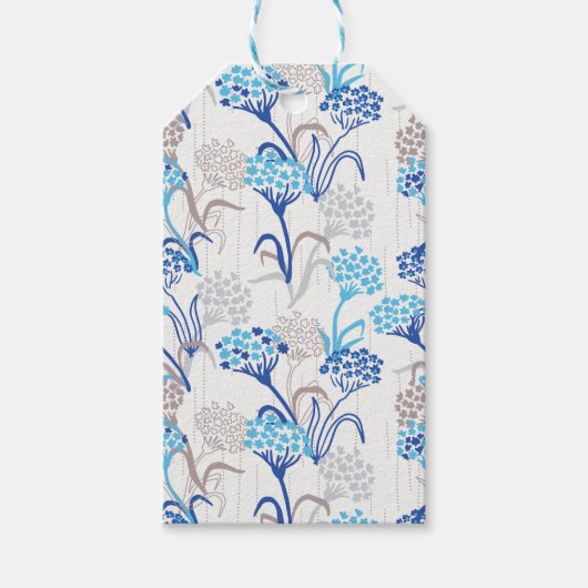 Licht und Luft-Hydrangea-Muster Geschenkanhänger (Vorderseite)