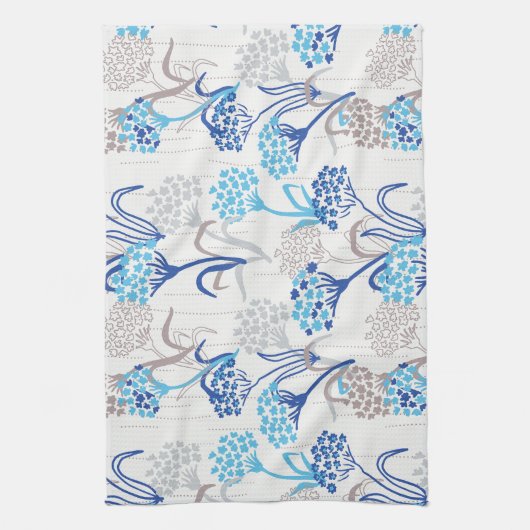 Licht und Luft-Hydrangea-Muster Geschirrtuch (Vertikal)