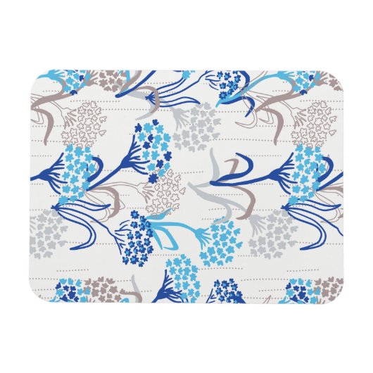 Licht und Luft-Hydrangea-Muster Magnet (Horizontal)