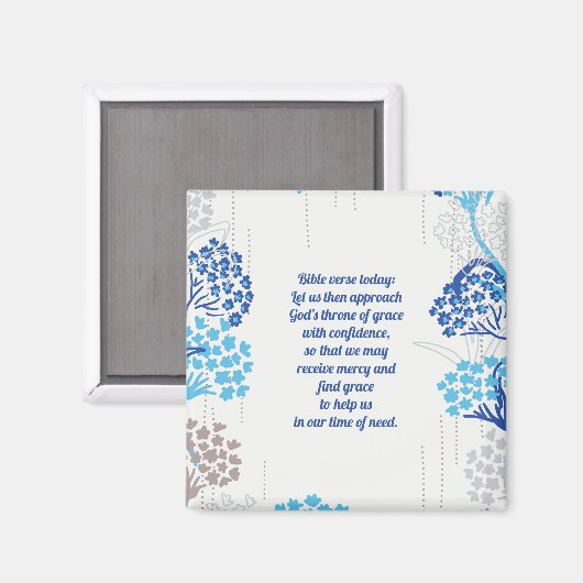 Licht und Luft-Hydrangea-Muster Magnet (Vorderseite/Rückseite)