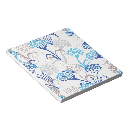 Licht und Luft-Hydrangea-Muster Notizblock (angewinkelt)