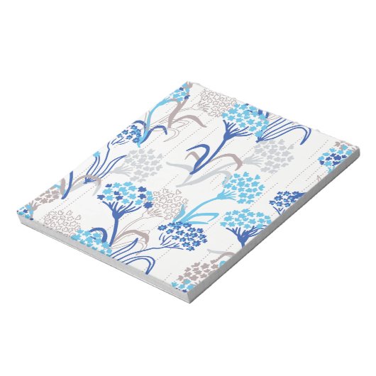 Licht und Luft-Hydrangea-Muster Notizblock (Rotiert)