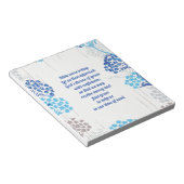 Licht und Luft-Hydrangea-Muster Notizblock (angewinkelt)