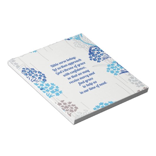 Licht und Luft-Hydrangea-Muster Notizblock (angewinkelt)