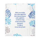 Licht und Luft-Hydrangea-Muster Notizblock (Vorderseite)