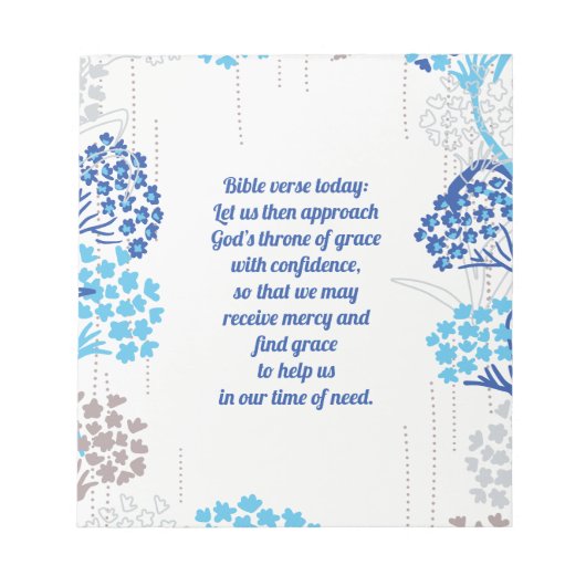 Licht und Luft-Hydrangea-Muster Notizblock (Vorderseite)