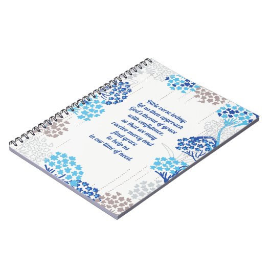 Licht und Luft-Hydrangea-Muster Notizblock (Linke Seite)