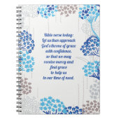 Licht und Luft-Hydrangea-Muster Notizblock (Vorderseite)